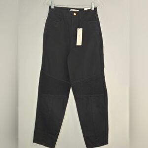 Zara Black Mom Fit Ankle Length Relaxed Fit Jeans Size 4